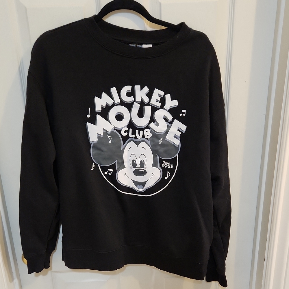 Disney 100 Black Mickey Mouse Club Sweatshirt - Picture 3 of 6